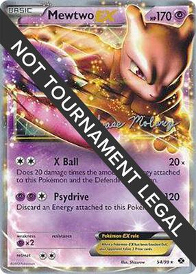 Mewtwo EX - 2012 (Chase Moloney) card from World Championship Decks