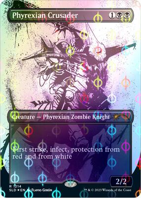 Phyrexian Crusader (Step-and-Compleat Foil) card from Secret Lair Drop Series
