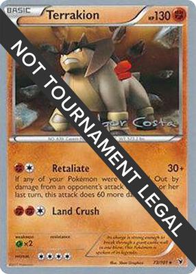 Terrakion - 2012 (Igor Costa) card from World Championship Decks
