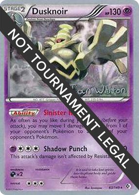 Dusknoir - 2013 (Ian Whiton) card from World Championship Decks