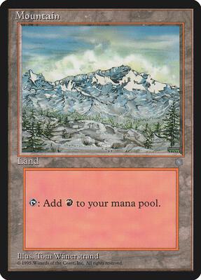 Mountain (340) card from Ice Age
