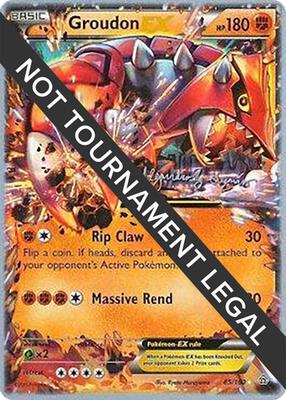 Groudon EX - 2015 (Alejandro Ng-Guzman) card from World Championship Decks