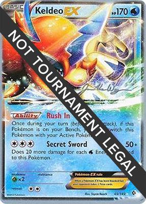 Keldeo EX - 2015 (Jacob Van Wagner) card from World Championship Decks