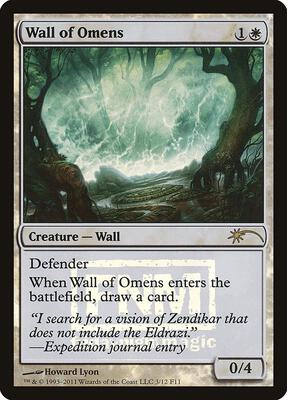 Wall of Omens card from FNM Promos