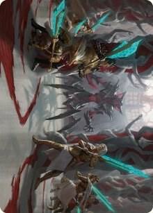 Goldwardens' Gambit Art Card card from Art Series: Phyrexia: All Will Be One