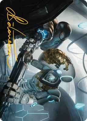Myr Kinsmith Art Card (Gold-Stamped Signature) card from Art Series: Phyrexia: All Will Be One