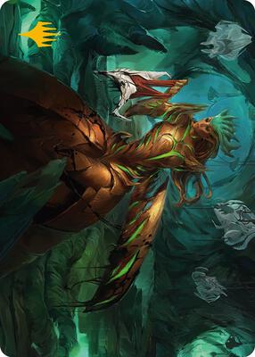 Glissa Sunslayer Art Card (Gold-Stamped Signature) card from Art Series: Phyrexia: All Will Be One