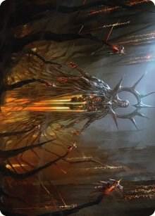 Solphim, Mayhem Dominus Art Card card from Art Series: Phyrexia: All Will Be One