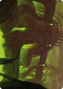 The Dross Pits Art Card card from Art Series: Phyrexia: All Will Be One