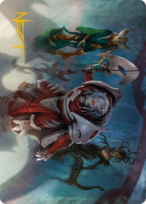 Norn's Decree Art Card (Gold-Stamped Signature) card from Art Series: Phyrexia: All Will Be One