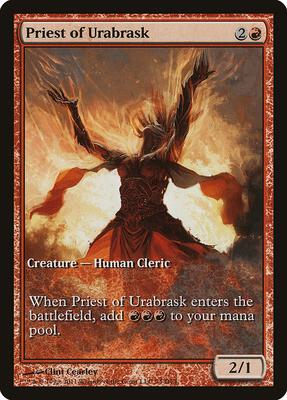 Priest of Urabrask card from Game Day & Store Championship Promos