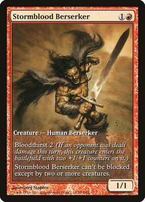 Stormblood Berserker card from Game Day & Store Championship Promos