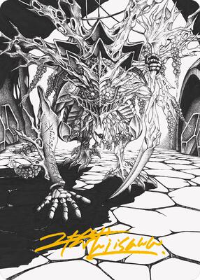 Thrun, Breaker of Silence Art Card (Gold-Stamped Signature) card from Art Series: Phyrexia: All Will Be One