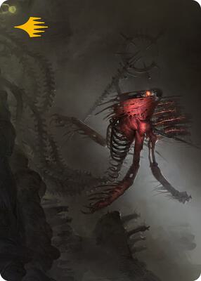 Drivnod, Carnage Dominus Art Card (Gold-Stamped Signature) card from Art Series: Phyrexia: All Will Be One
