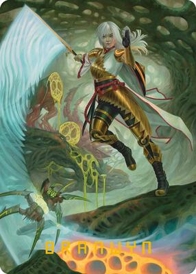 The Eternal Wanderer Art Card (Gold-Stamped Signature) card from Art Series: Phyrexia: All Will Be One