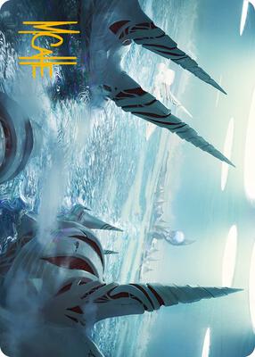 Seachrome Coast Art Card (Gold-Stamped Signature) card from Art Series: Phyrexia: All Will Be One