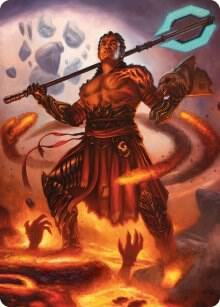 Koth, Fire of Resistance Art Card card from Art Series: Phyrexia: All Will Be One