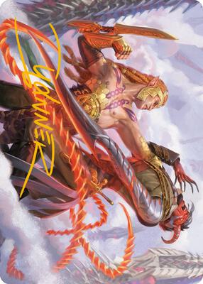 Tyvar's Stand Art Card (Gold-Stamped Signature) card from Art Series: Phyrexia: All Will Be One