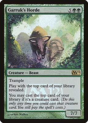 Garruk's Horde card from Launch Party & Release Event Promos