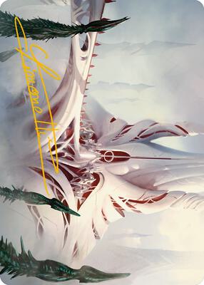 The Fair Basilica Art Card (Gold-Stamped Signature) card from Art Series: Phyrexia: All Will Be One