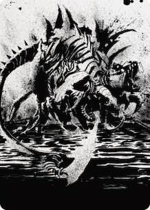 Karumonix, the Rat King Art Card card from Art Series: Phyrexia: All Will Be One