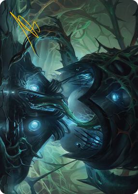 Expand the Sphere Art Card (Gold-Stamped Signature) card from Art Series: Phyrexia: All Will Be One