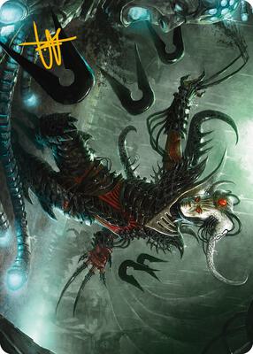 Vraan, Executioner Thane Art Card (Gold-Stamped Signature) card from Art Series: Phyrexia: All Will Be One