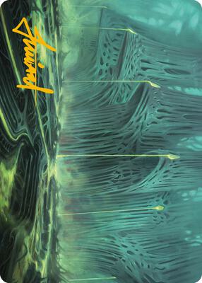 Swamp Art Card (Gold-Stamped Signature) card from Art Series: Phyrexia: All Will Be One