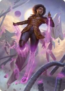 Kaya, Intangible Slayer Art Card card from Art Series: Phyrexia: All Will Be One