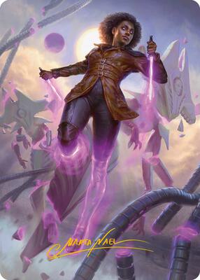 Kaya, Intangible Slayer Art Card (Gold-Stamped Signature) card from Art Series: Phyrexia: All Will Be One