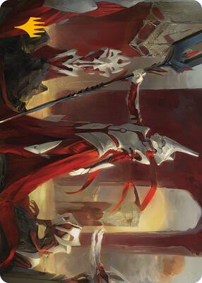 Porcelain Zealot Art Card (Gold-Stamped Signature) card from Art Series: Phyrexia: All Will Be One