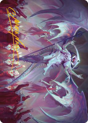 Atraxa, Grand Unifier Art Card (45/81) (Gold-Stamped Signature) card from Art Series: Phyrexia: All Will Be One