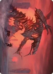 Red Sun's Twilight Art Card card from Art Series: Phyrexia: All Will Be One