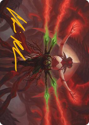 All Will Be One Art Card (Gold-Stamped Signature) card from Art Series: Phyrexia: All Will Be One