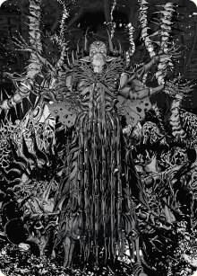 Nissa, Ascended Animist Art Card card from Art Series: Phyrexia: All Will Be One