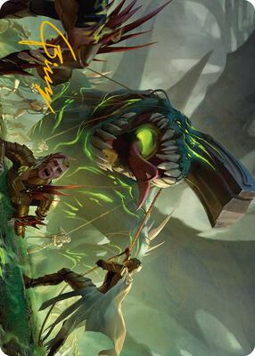 Noxious Assault Art Card (Gold-Stamped Signature) card from Art Series: Phyrexia: All Will Be One