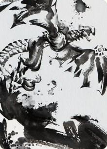 Quicksilver Fisher Art Card card from Art Series: Phyrexia: All Will Be One