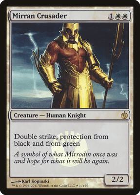 Mirran Crusader card from Buy-A-Box Promos