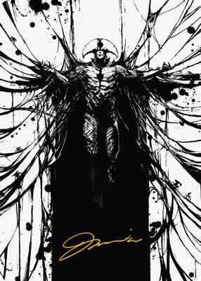 Sinew Dancer Art Card (Gold-Stamped Signature) card from Art Series: Phyrexia: All Will Be One