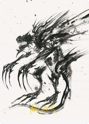 Phyrexian Obliterator Art Card (Gold-Stamped Signature) card from Art Series: Phyrexia: All Will Be One
