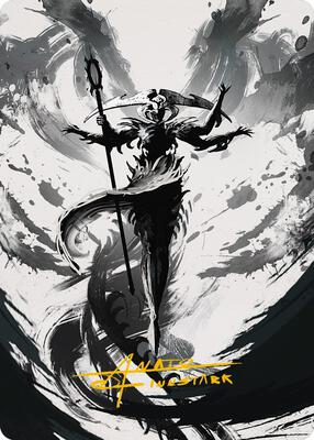 Atraxa, Grand Unifier Art Card (77/81) (Gold-Stamped Signature) card from Art Series: Phyrexia: All Will Be One