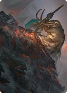 Against All Odds Art Card card from Art Series: Phyrexia: All Will Be One