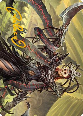 Testament Bearer Art Card (Gold-Stamped Signature) card from Art Series: Phyrexia: All Will Be One