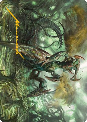 Zopandrel, Hunger Dominus Art Card (Gold-Stamped Signature) card from Art Series: Phyrexia: All Will Be One
