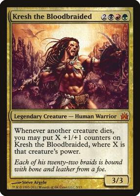 Kresh the Bloodbraided card from From the Vault: Legends