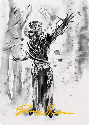 Rustvine Cultivator Art Card (Gold-Stamped Signature) card from Art Series: Phyrexia: All Will Be One
