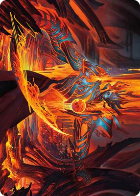 Free From Flesh Art Card (Gold-Stamped Signature) card from Art Series: Phyrexia: All Will Be One