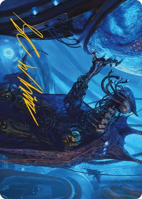 Atmosphere Surgeon Art Card (Gold-Stamped Signature) card from Art Series: Phyrexia: All Will Be One