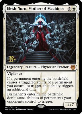Elesh Norn, Mother of Machines card from Prerelease Cards