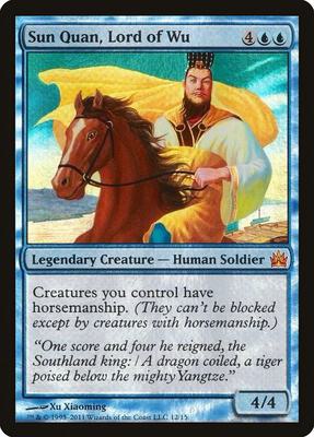 Sun Quan, Lord of Wu card from From the Vault: Legends